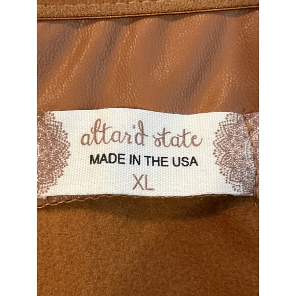 Altard State NEW XL Brown Vegan‎ Leather Crop Corset Tube Top Bralette Cami - Picture 4 of 7